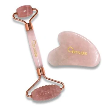Osmosis +Beauty | Osmosis Beauty Rose Quartz Roller and Gua Sha Set,商家Dermstore,价格¥387