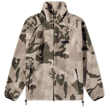 essentials夹克, Essentials | Fear of God ESSENTIALS Polar Fleece Zip Jacket - Camo商品图片 8.6折