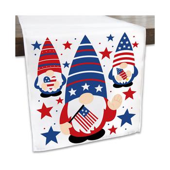 商品Big Dot of Happiness | Patriotic Gnomes - Holiday Gnome Party Dining Tabletop Decor - Cloth Table Runner - 13 x 70 inches,商家Macy's,价格¥158图片