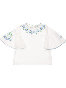 Stella McCartney | Embroidered Organic Cotton Gauze Shirt商品图片,4.9折