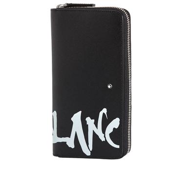 万宝龙钱包怎么选, MontBlanc | Sartorial Calligraphy Leather Zip-around 12cc Wallet商品图片 6.5折