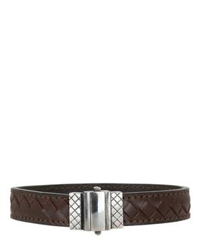 Bottega Veneta | Intrecciato Leather Wrap Bracelet商品图片,3.8折×额外9折, 额外九折