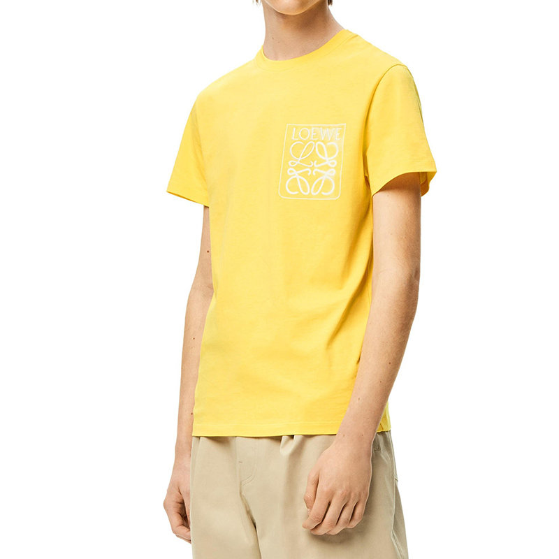 Loewe | 【预售3-7天】LOEWE/罗意威 22年秋冬新款 男士黄色纯棉Anagram Logo假口袋T恤H526Y22X25-8100商品图片,7.9折×额外9.5折, 包邮包税, 额外九五折