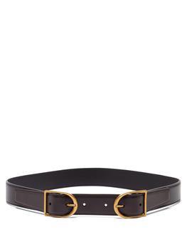 ysl皮带, Yves Saint Laurent | Double-buckle leather belt商品图片 