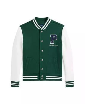 Ralph Lauren | Big BoysFleece Letterman Baseball Jacket,商家Macy's,价格¥507