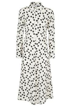 RED Valentino | REDValentino Cherry-Printed Midi Shirt Dress商品图片,7.2折起