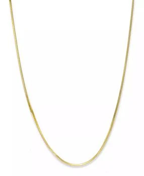 Giani Bernini | Giani Bernini 18K Gold over Sterling Silver Necklace, 16" Thin Snake Chain Necklace,商家Macy's,价格¥269