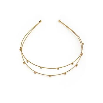 Ettika Jewelry | Delicate Crystal Dotted Gold-Tone Headband,商家Macy's,价格¥300