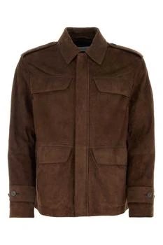 Salvatore Ferragamo | Salvatore Ferragamo Coats & Jackets in Brown,商家Modayn,价格¥22981