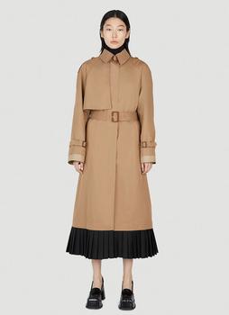 商品Gucci | Pleated Hem Trench Coat in Brown,商家LN-CC,价格¥30511图片