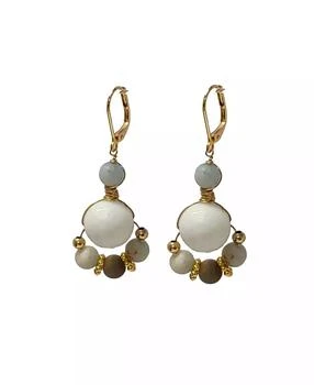 MINU Jewels | Women's Nurelle Ain Earrings with Amazonite and White Jade Beads,商家Macy's,价格¥371