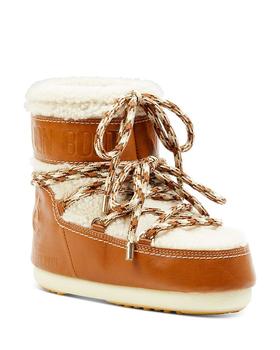 商品Moon Boot x Chloé Shearling & Leather Snow Boots,商家Bloomingdale's,价格¥7499图片