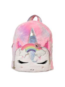 商品OMG! Accessories | Girl's Gwen Tie Dye Faux Fur Rainbow Crown Mini Backpack,商家Saks OFF 5TH,价格¥216图片