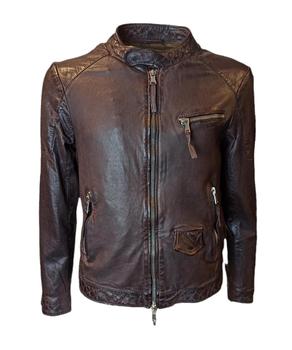 Vicenzo Leather, THE JACK LEATHERS | Pistagnina neck leather jacket商品图片 