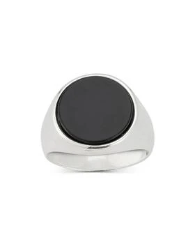 Milanesi And Co | Men's Sterling Silver Onyx Oval Signet Ring,商家Bloomingdale's,价格¥1151