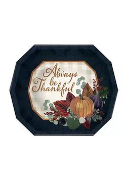 Beistle | Pack of 12 Decagonal Fall Thanksgiving Paper Dinner Plates 11.25"商品图片,