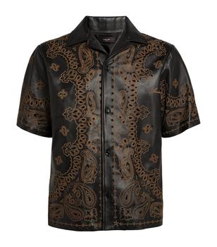 amiri衬衫真假, AMIRI | Leather Bandana Print Shirt商品图片 