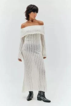 Urban Outfitters | UO Shae Laddered Off-The-Shoulder Maxi Dress 额外9.3折, 额外九三折