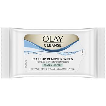 商品Olay | Cleanse Makeup Remover Wipes Fragrance-Free,商家Walgreens,价格¥43图片