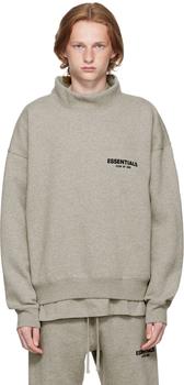 更多essentials卫衣, Essentials | Gray Mock Neck Sweatshirt商品图片 