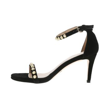 Stuart Weitzman | STUART WEITZMAN 黑色女士高跟鞋 PEARLNUNAKED-BLACK-SUEDE商品图片,包邮包税