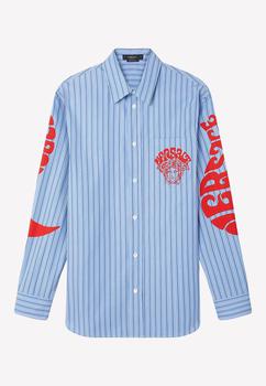 推荐Medusa Music Stripe Long-Sleeved Shirt商品