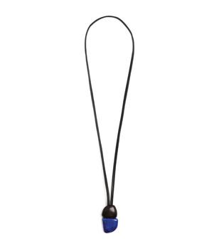推荐Lapis Lazuli and Kamagong Pendant Necklace商品
