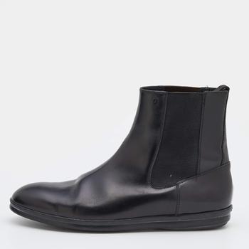 [二手商品] Fendi | Fendi Black Leather FF Chelsea Boots Size 41.5商品图片,满1件减$100, 满减