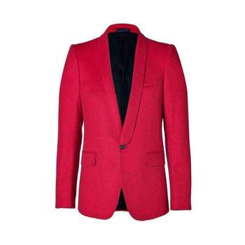 推荐Red Wool One Button Blazer Jacket商品