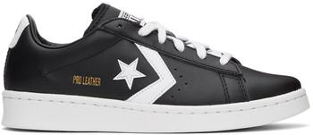 Converse | Black & White Leather Pro OX Sneakers商品图片,独家减免邮费