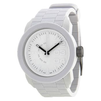 diesel手表评价, Diesel | Double Down White Rubber Mens Watch DZ1436商品图片 5.8折