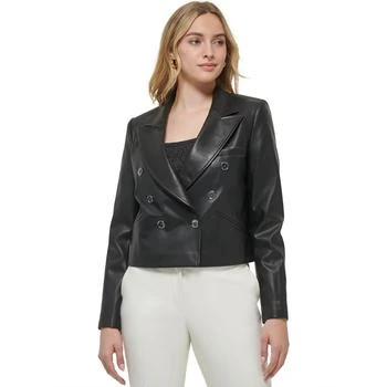 推荐Women's Cropped Faux-Leather Jacket商品