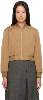 Max Mara | Brown Fachiro Bomber,商家Ssense US,价格¥3799