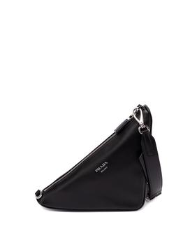 推荐Prada `Prada Triangle` Leather Bag商品