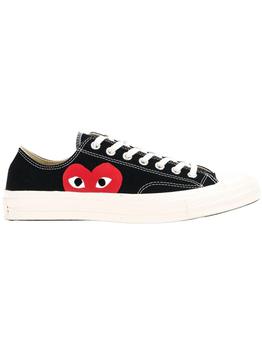 推荐Comme Des Garçons Play Mens Black Other Materials Sneakers商品