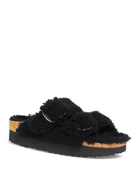商品Birkenstock | Women's Papillio Arizona Shearling Slide Sandals,商家Bloomingdale's,价格¥773图片