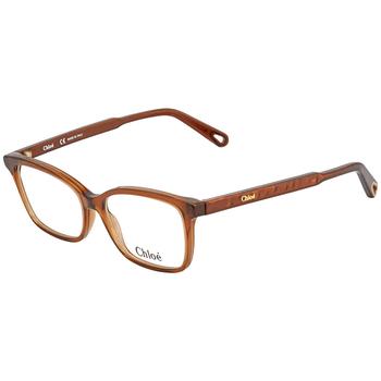 推荐Chloe Ladies Brown Square Eyeglass Frames CE2742 210 53商品