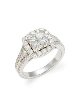 推荐14K White Gold & Diamond Ring商品