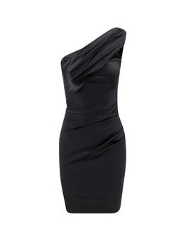 Chiara Boni | Chiara Boni La Petite Robe Zenax One-Shoulder Dress,商家Cettire,价格¥4280