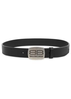 巴黎世家腰带代购, Balenciaga | Black logo leather belt商品图片 
