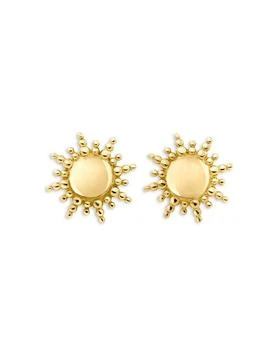 Gigi Clozeau | 18K Yellow Gold Pirate Sun Stud Earrings,商家Bloomingdale's,价格¥3705