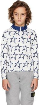 推荐Kids White Star Print Thermal Long Sleeve T-Shirt商品