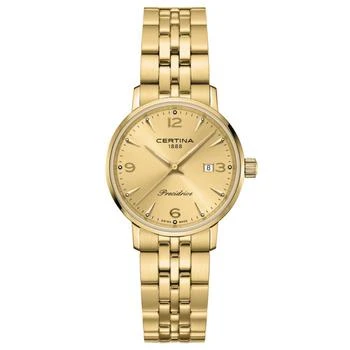 推荐Women's Swiss DS Caimano Gold PVD Stainless Steel Bracelet Watch 28mm商品