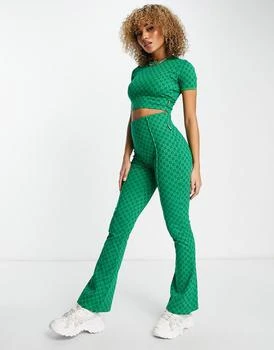 Fila | Fila retro flare trousers in green 5.9折