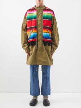 推荐Striped cotton-canvas coat商品