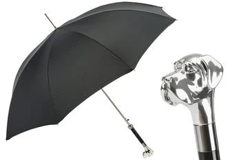 PASOTTI | Pasotti 葩莎帝 黑色条纹伞面 银色拉布拉多手柄 晴雨伞,商家Unineed,价格¥1142