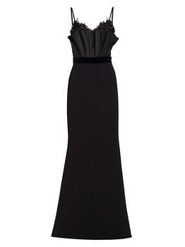 商品Badgley Mischka | Embellished Fan-Bodice Gown,商家Saks Fifth Avenue,价格¥5971图片
