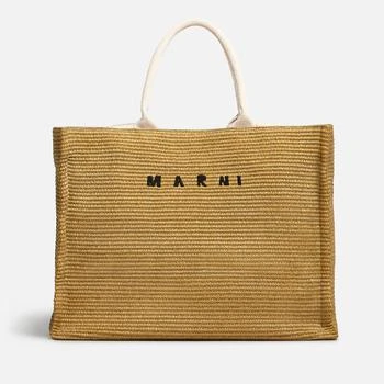 推荐Marni Large Raffia Tote Bag商品