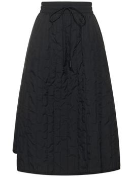 推荐Asymmetrical Quilted Nylon Skirt商品