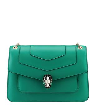bvlgari包, BVLGARI | Medium Leather Serpenti Forever Shoulder Bag商品图片 